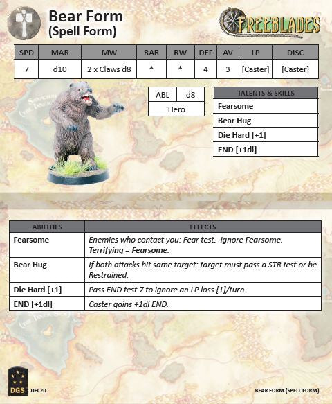 Bear Form