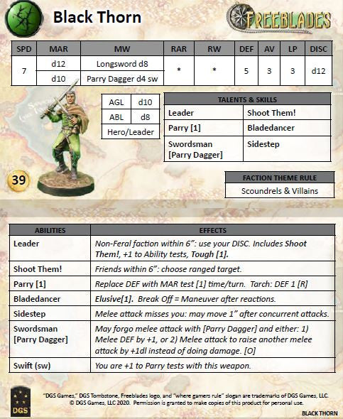 Black Thorn Bandits Starter Set