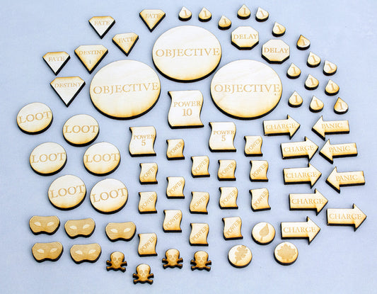 Freeblades Player Token Set (Wooden)