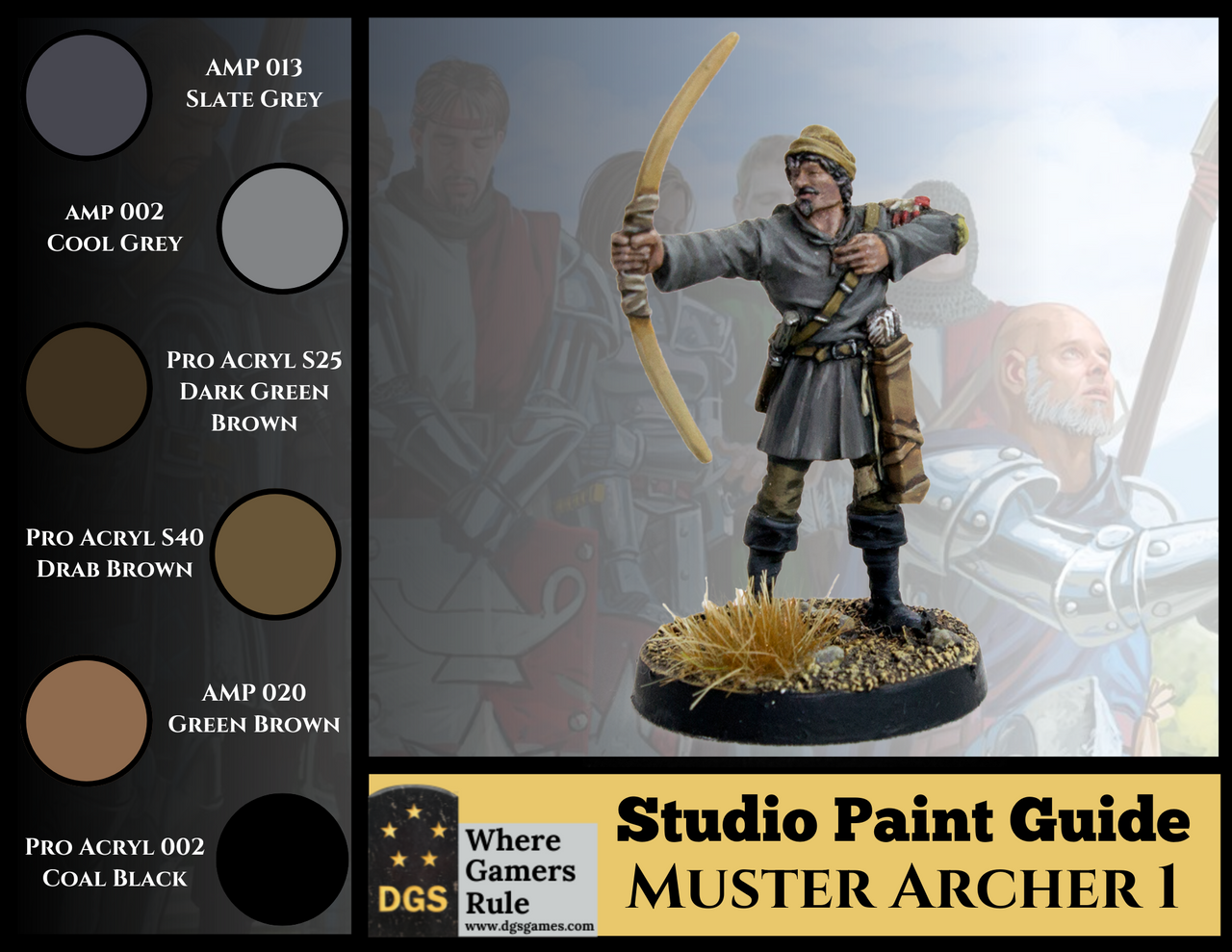 Muster Archer, Pose 1