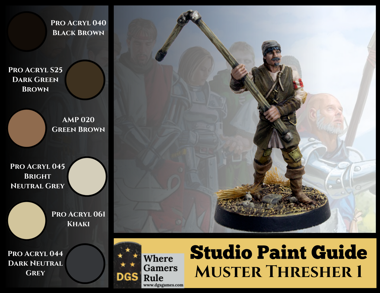 Muster Thresher, Pose 1