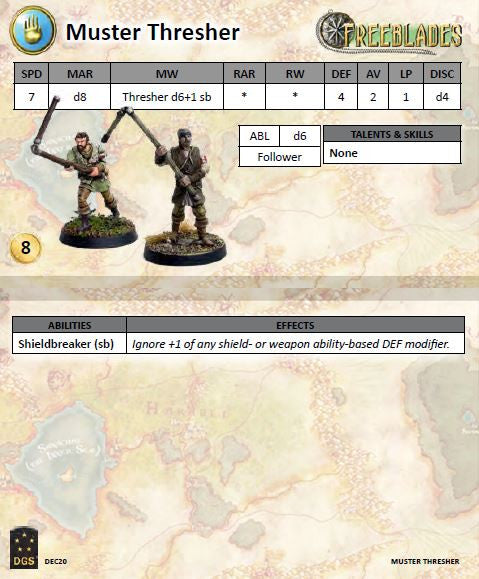Muster Thresher, Pose 1